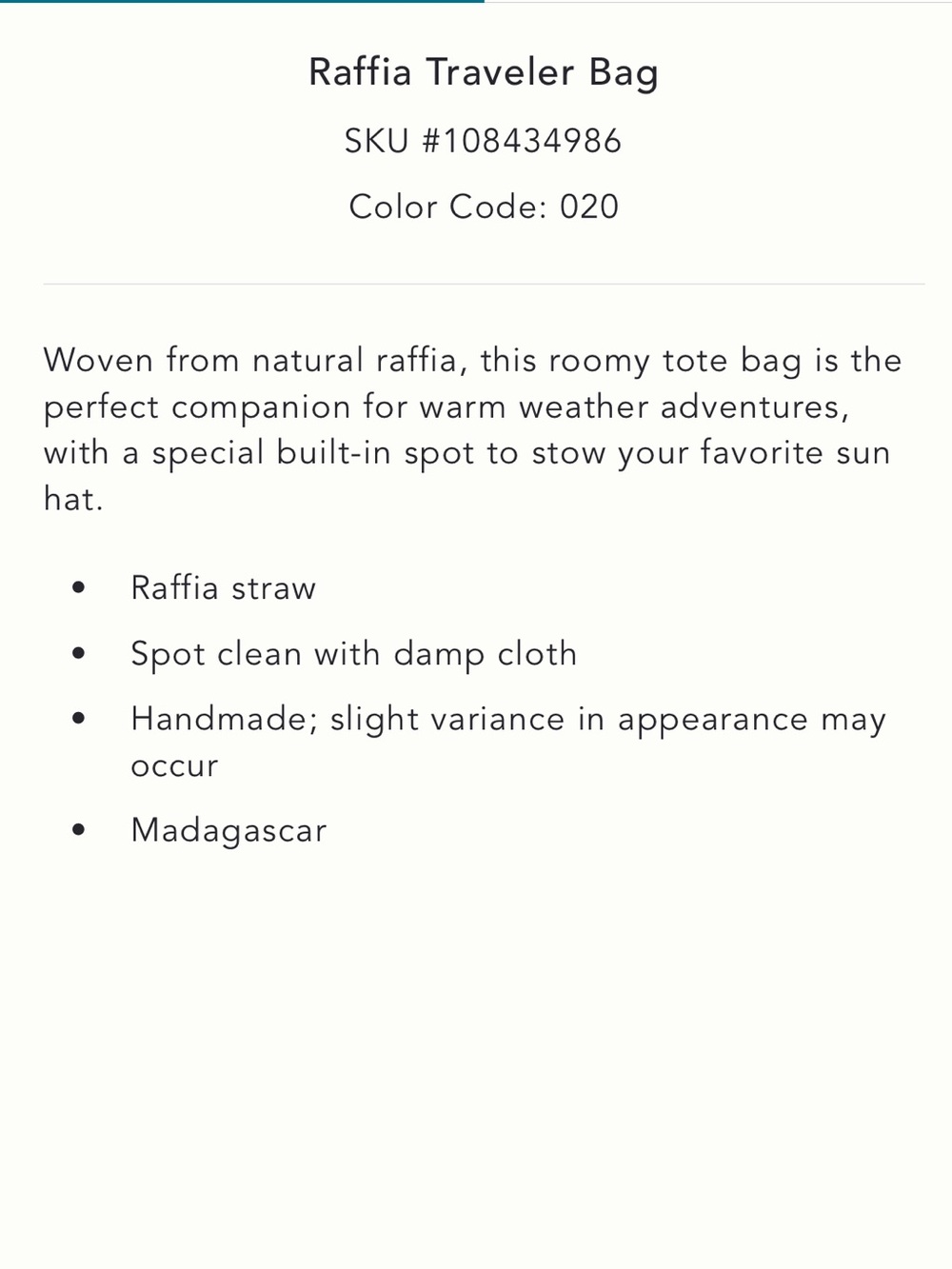 Anthropologie x Hat Attack Raffia Traveler Bag FLAWED NWT - Picture 2 of 13